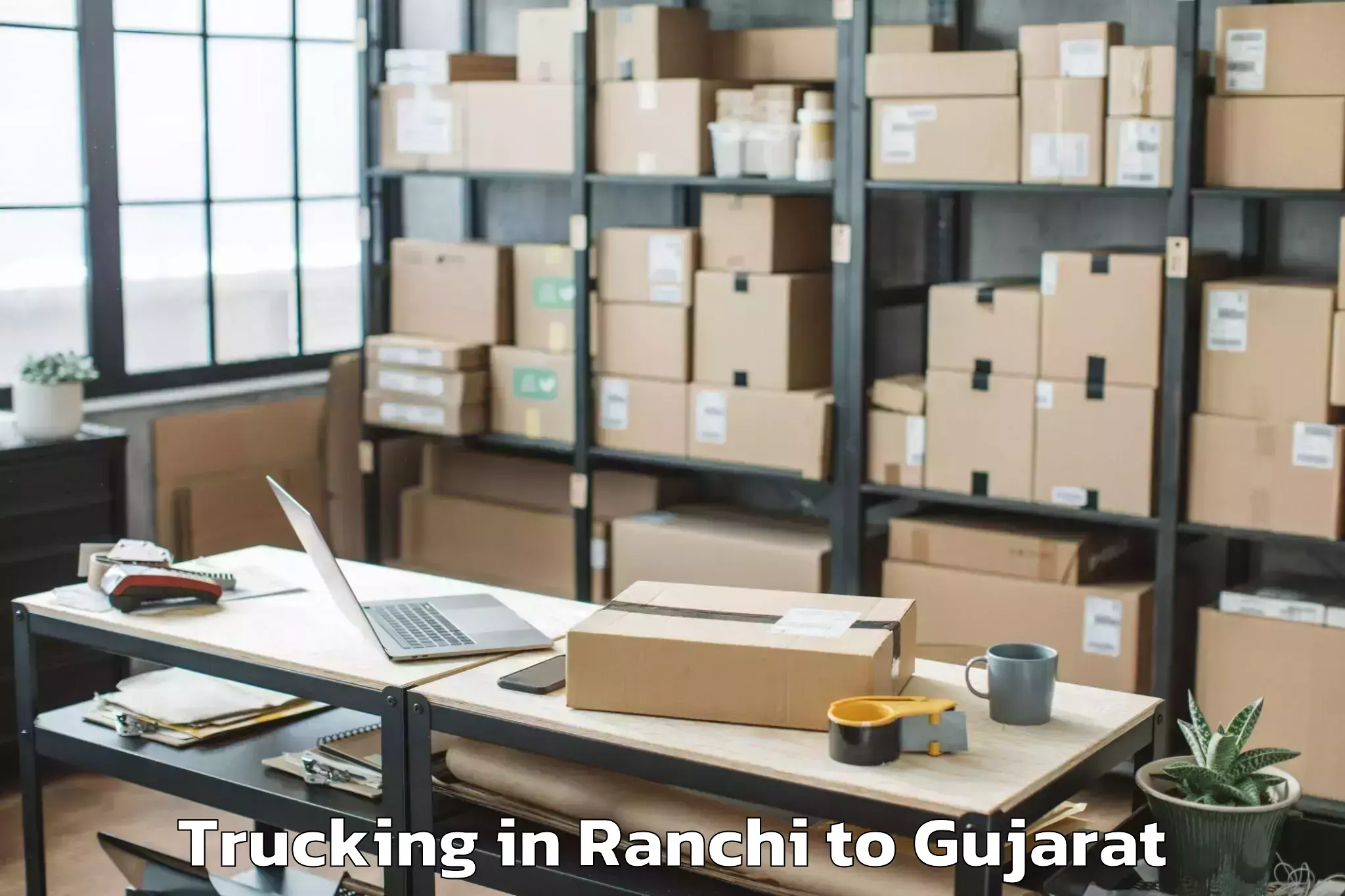 Quality Ranchi to Vansada Trucking